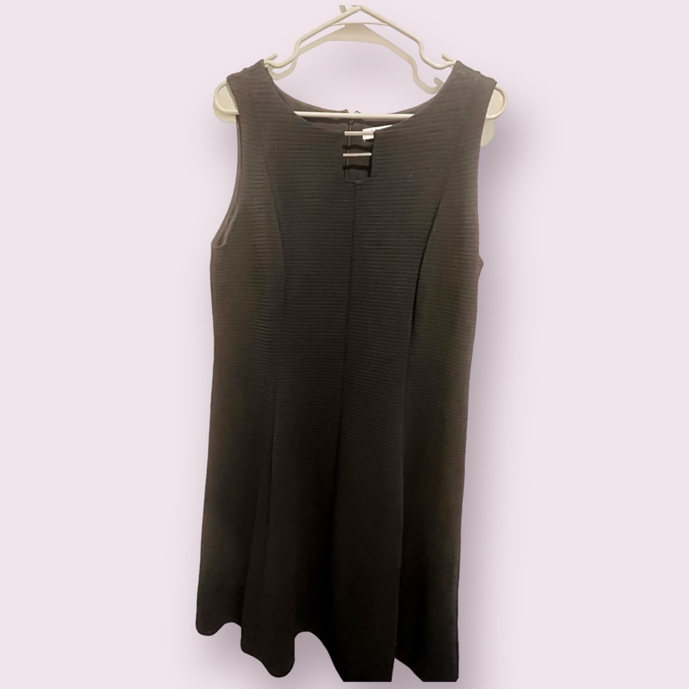 Black cocktail dress White House Black Market size 14 A-line